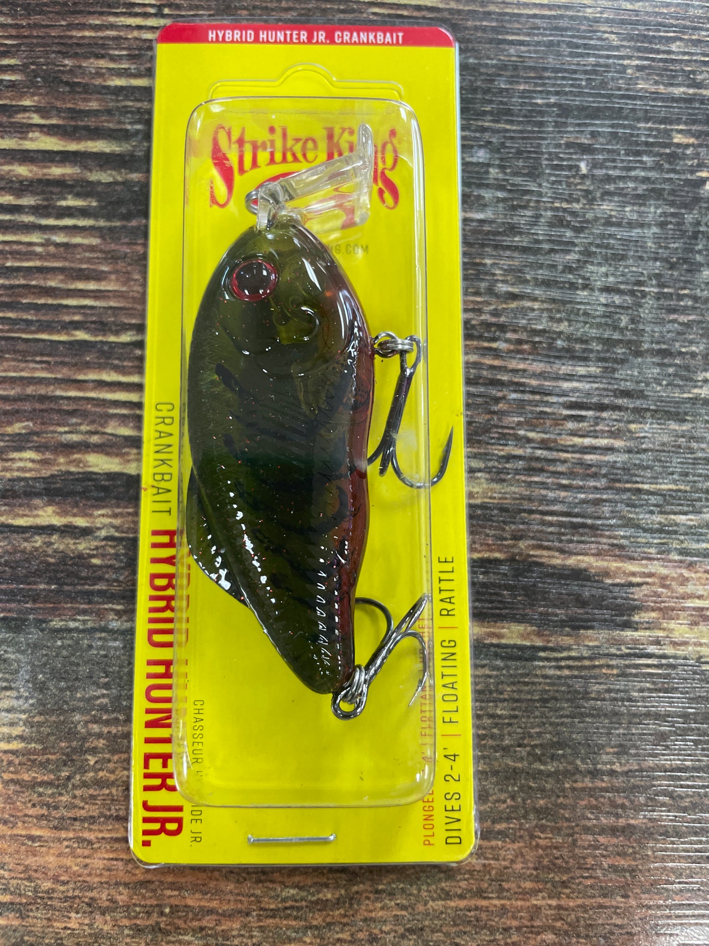 Strike King Hybrid Hunter JR 1/2oz Phantom Watermelon Red Craw