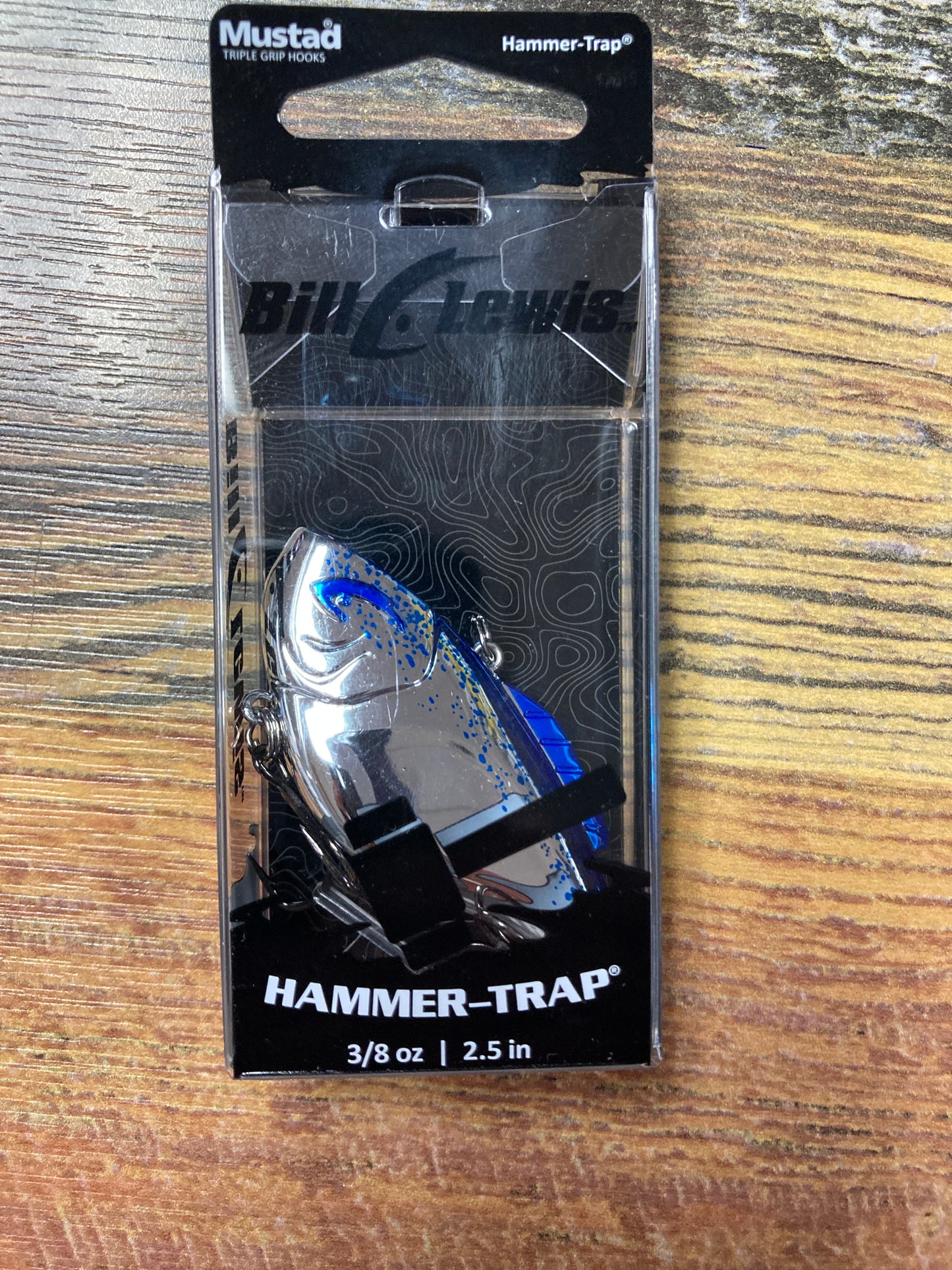 Bill Lewis Hammer Trap 3/8 oz. Chrome Blk/ Splatterback