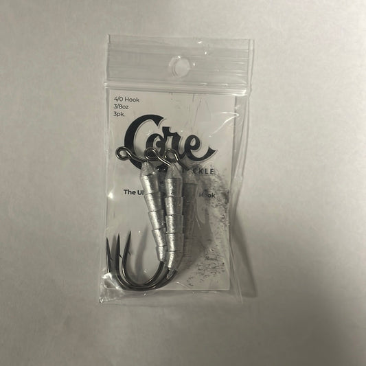 Core Tackle Tush 4/0 Hook 3/8 oz 3pk