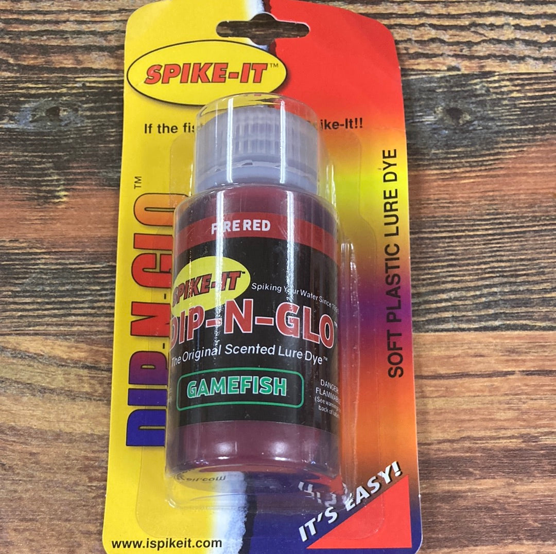 Spike It Dip-N-Glow 2 oz. Fire Red Gamefish