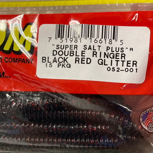 Zoom Double Ringer - Black Red Glitter