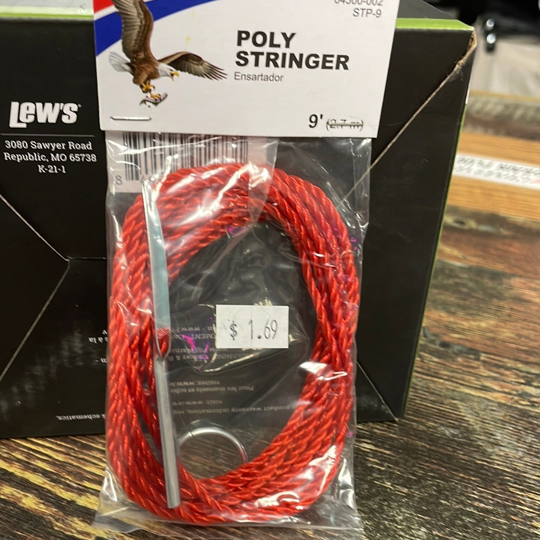 Eagle Claw Poly Stringer - 9' - Red – Lake Fork Resort