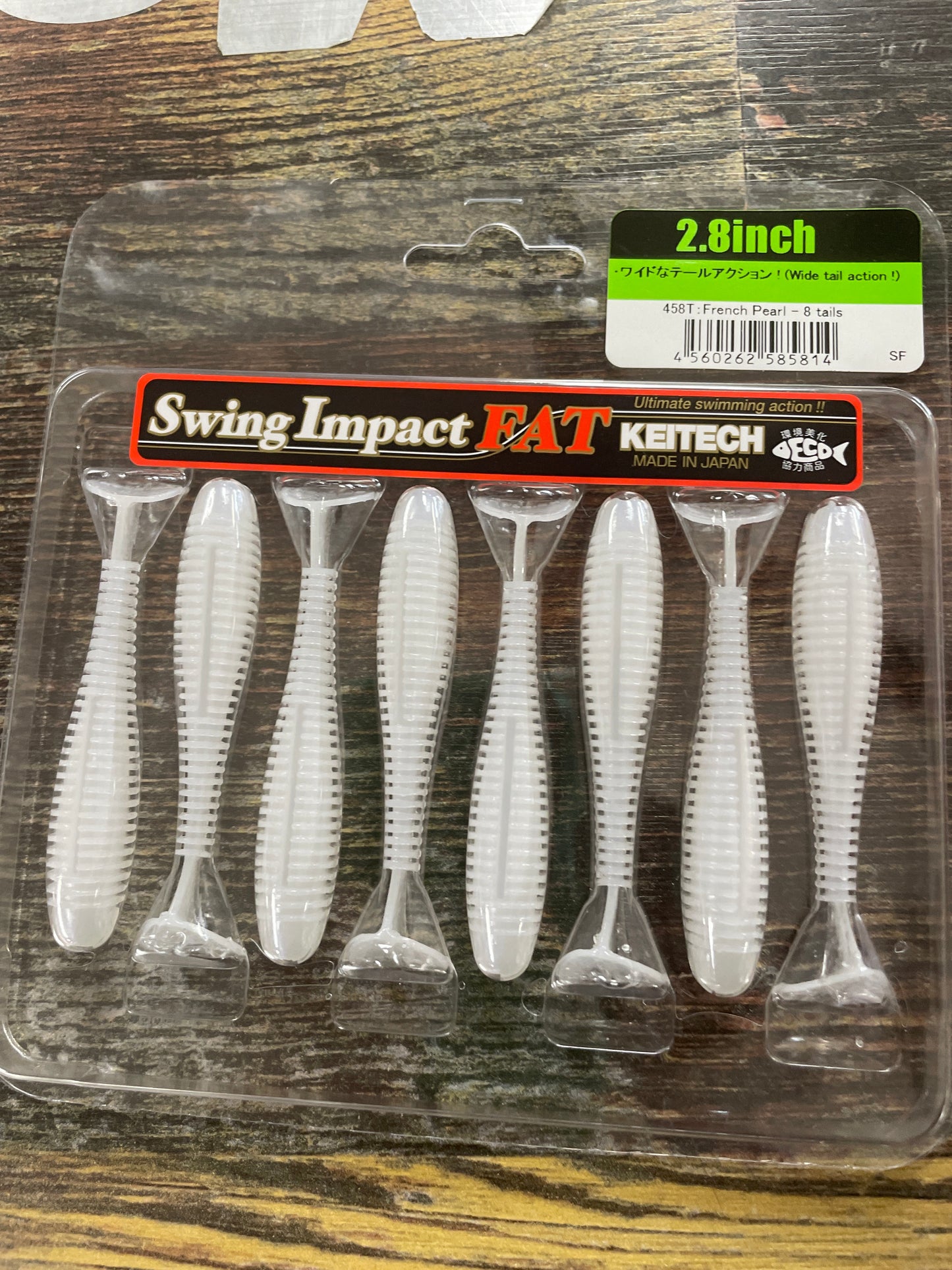 Keitech Fat Swing Impact 2.8" French Pearl