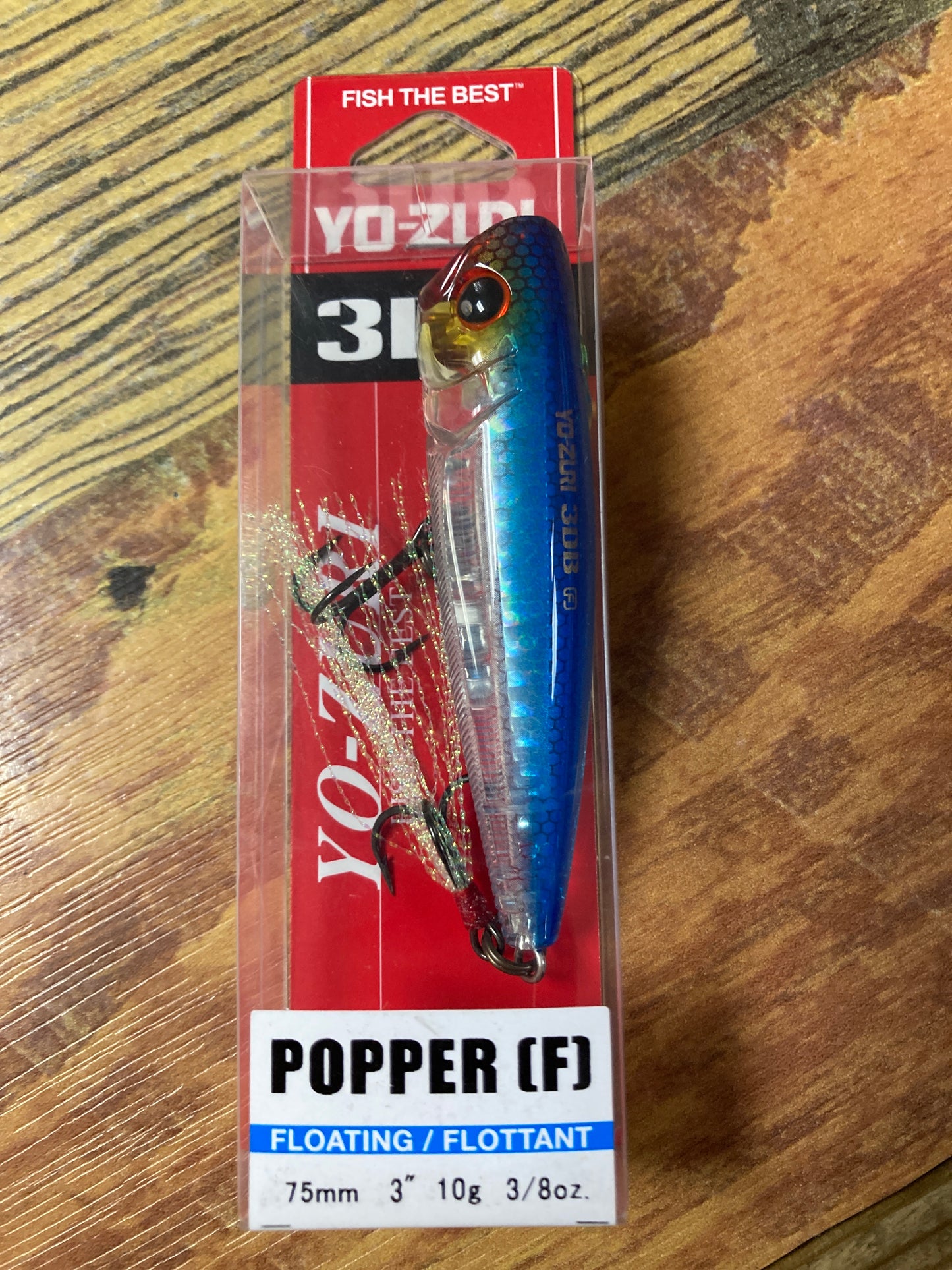 Yo-Zuri  3DB Popper 3”  3/8 oz Blue