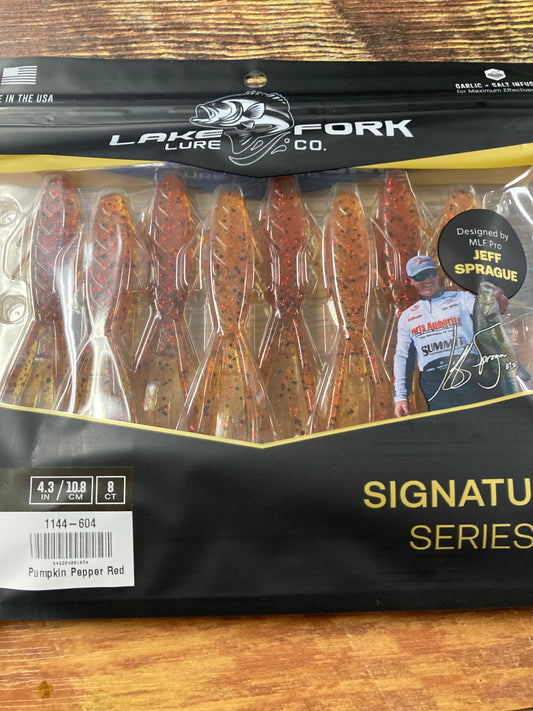 Lake Fork Lures Pro Hog Pumpkin Pepper Red
