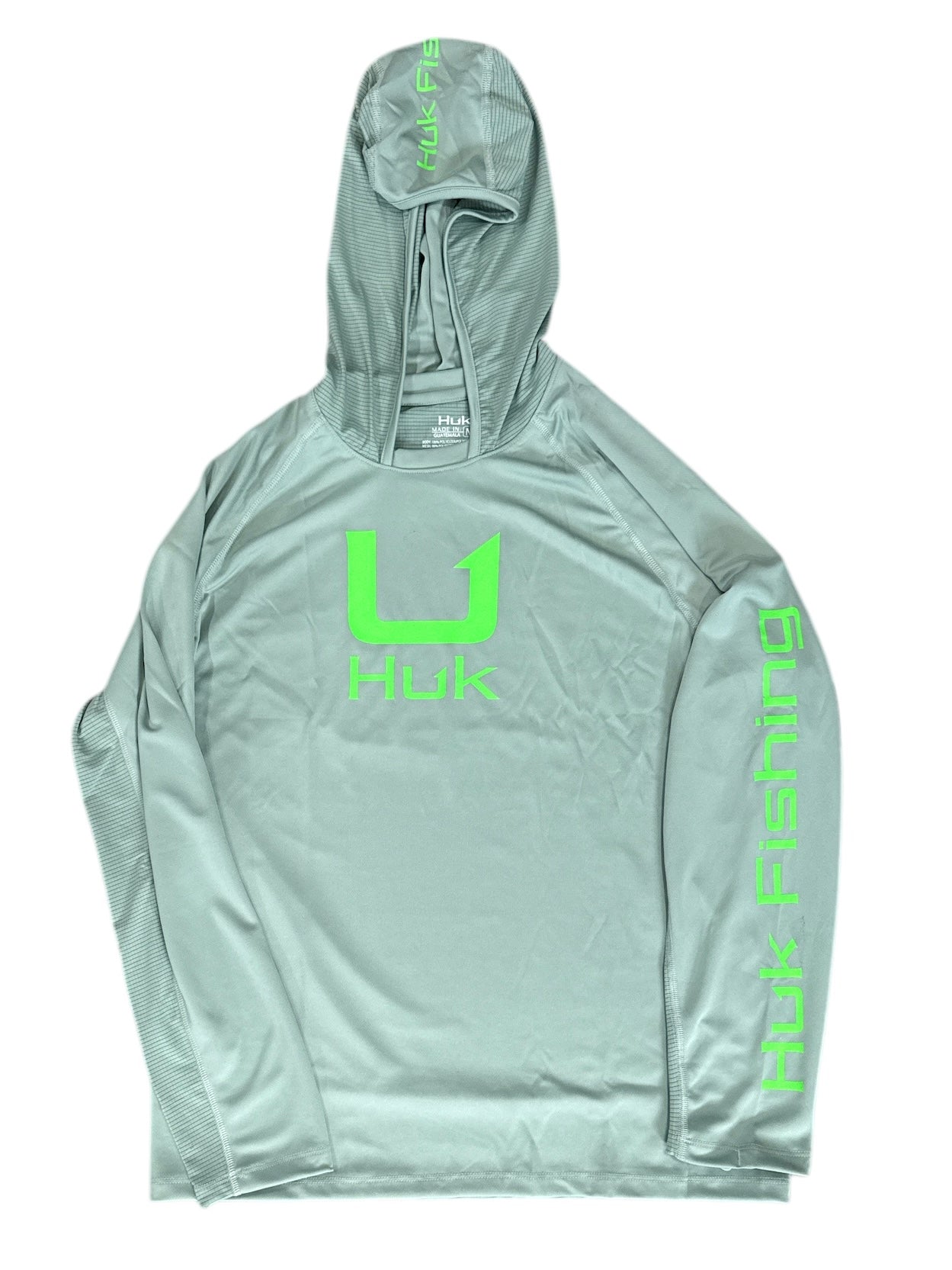 HUK Icon LS Hoodie XL Fog Green