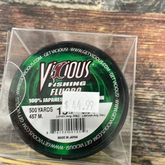 Vicious Fluorocarbon 15 lb. 500 yd