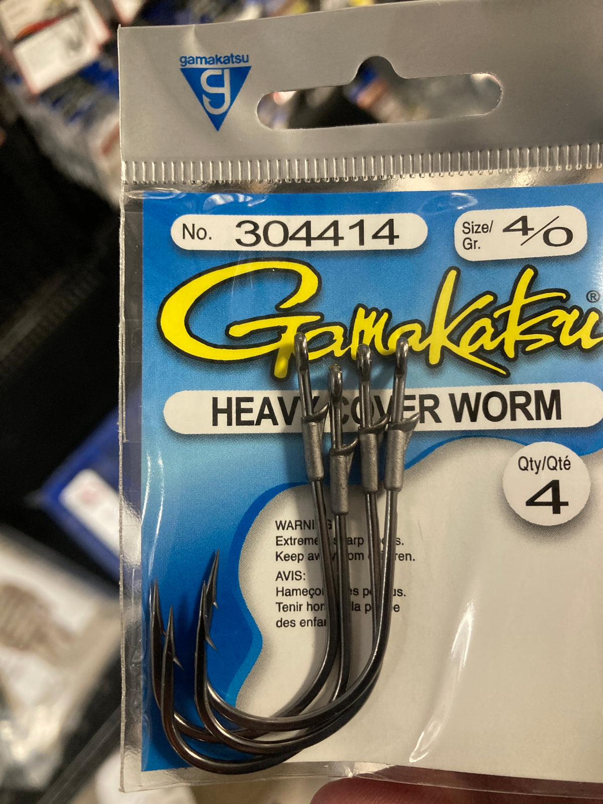 Gamakatsu Heavy Cover Worm 4/0 NSB