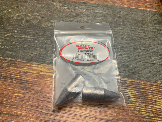 Bullet Weight Slip Sinker 1 oz. Lead