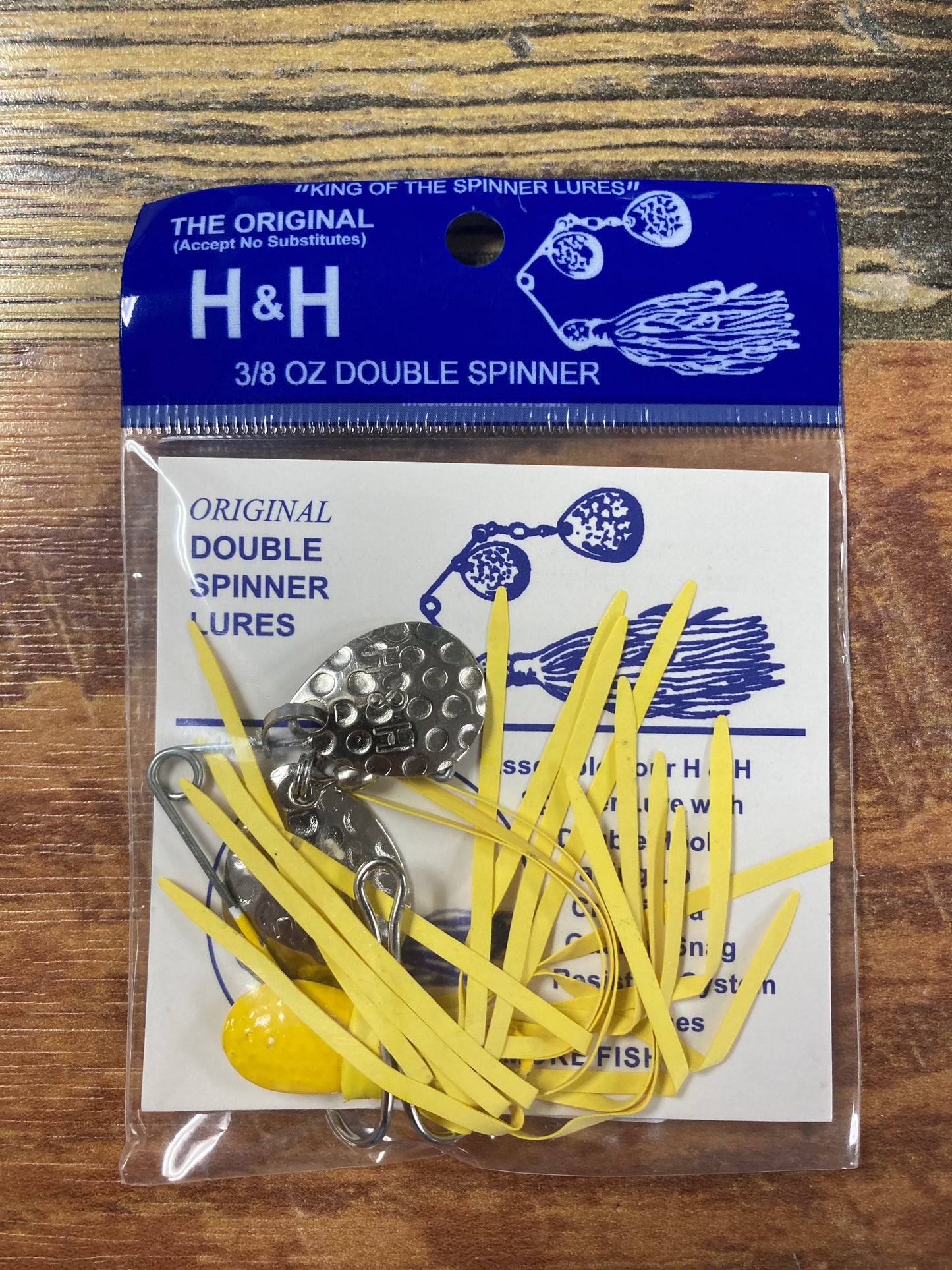 H&H Double Spinner 3/8 oz. Yellow/Yellow