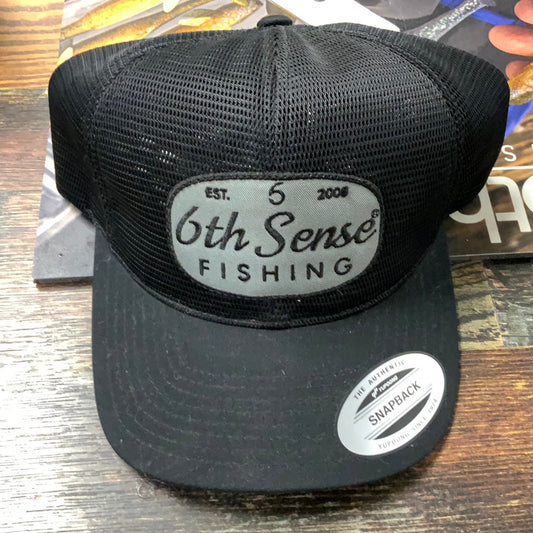 6th Sense Hat Fishing Snapback - Black