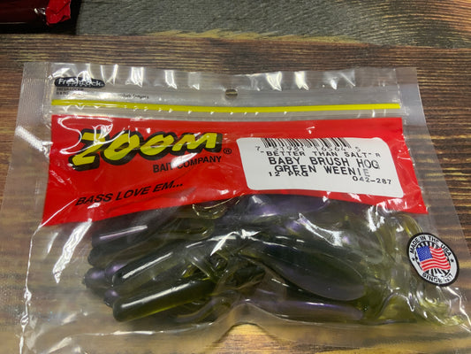 Zoom Baby Brush Hog 4" Green Weenie