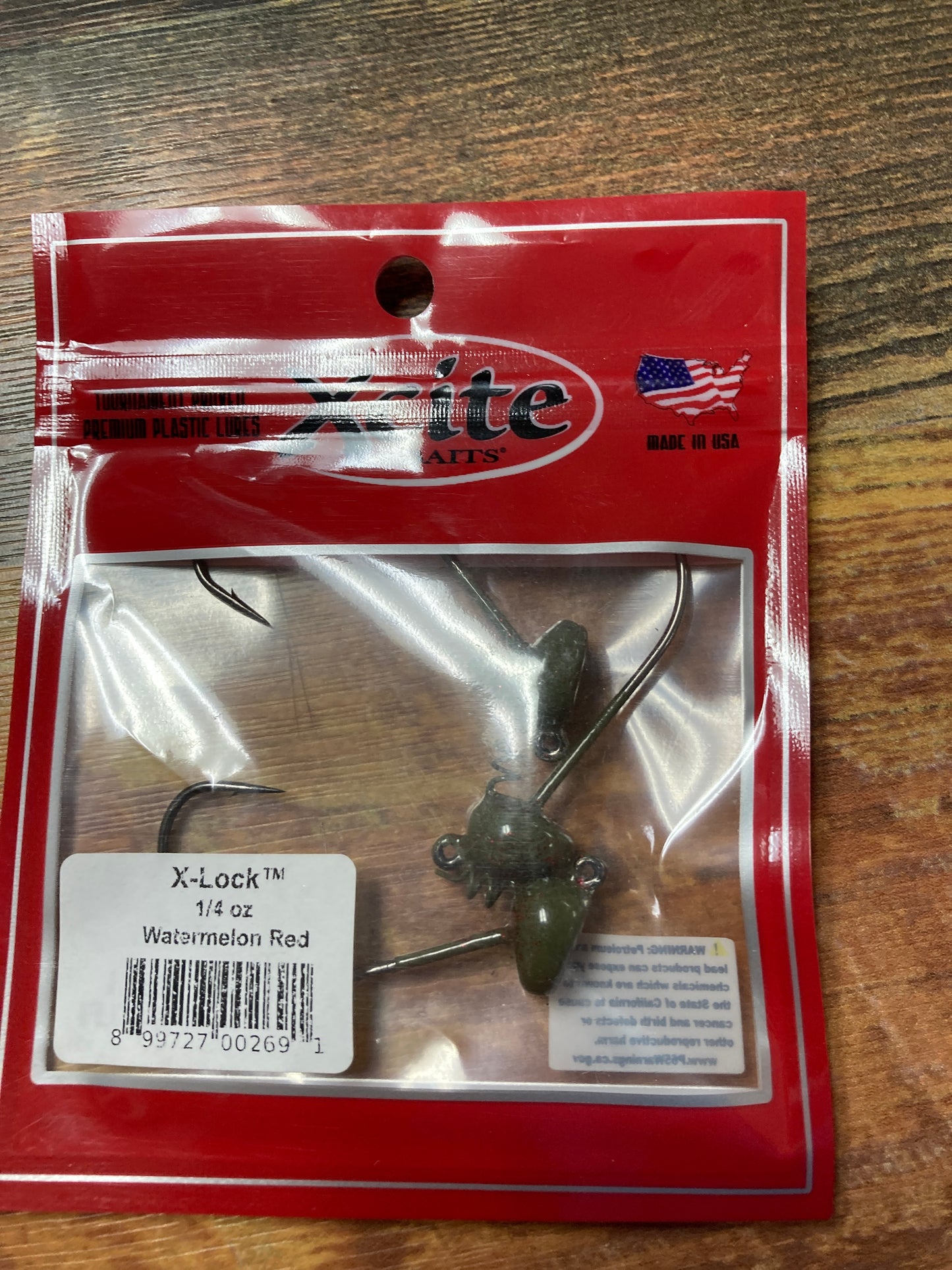 Xcite X Lock 1/4 oz. 4/0 Watermelon Red