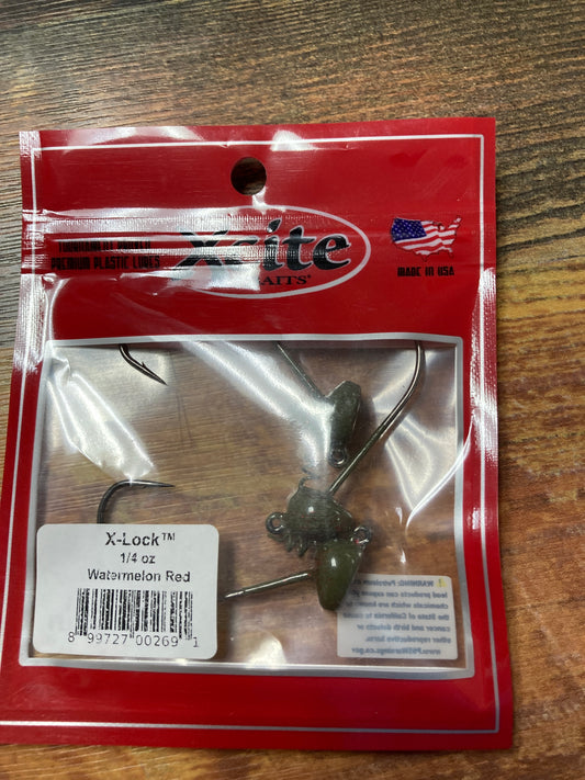 Xcite X Lock 1/4 oz. 4/0 Watermelon Red