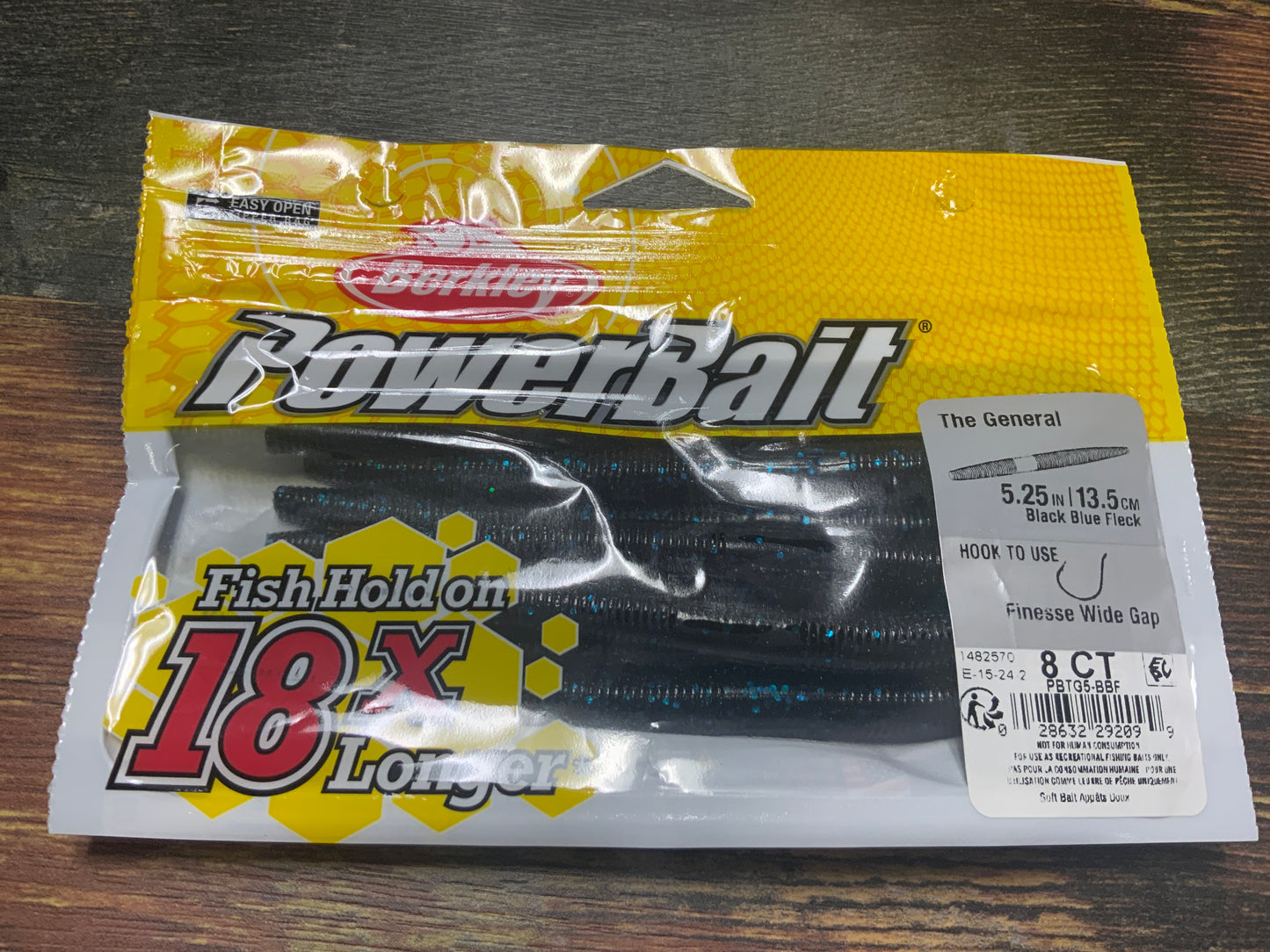 Berkley The General 5.25" Black Blue Fleck