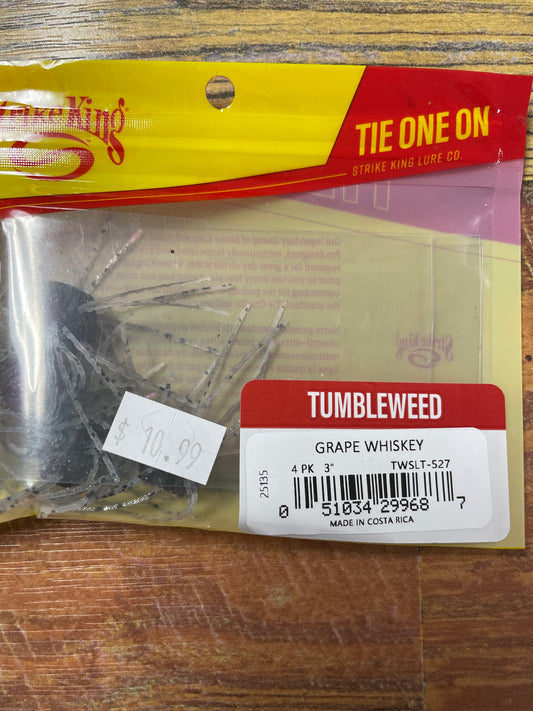 Strike King Tumbleweed Salted 3" Grape Whiskey