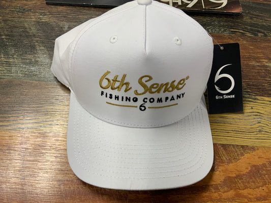 6th Sense Hat Gold Standard White Cap