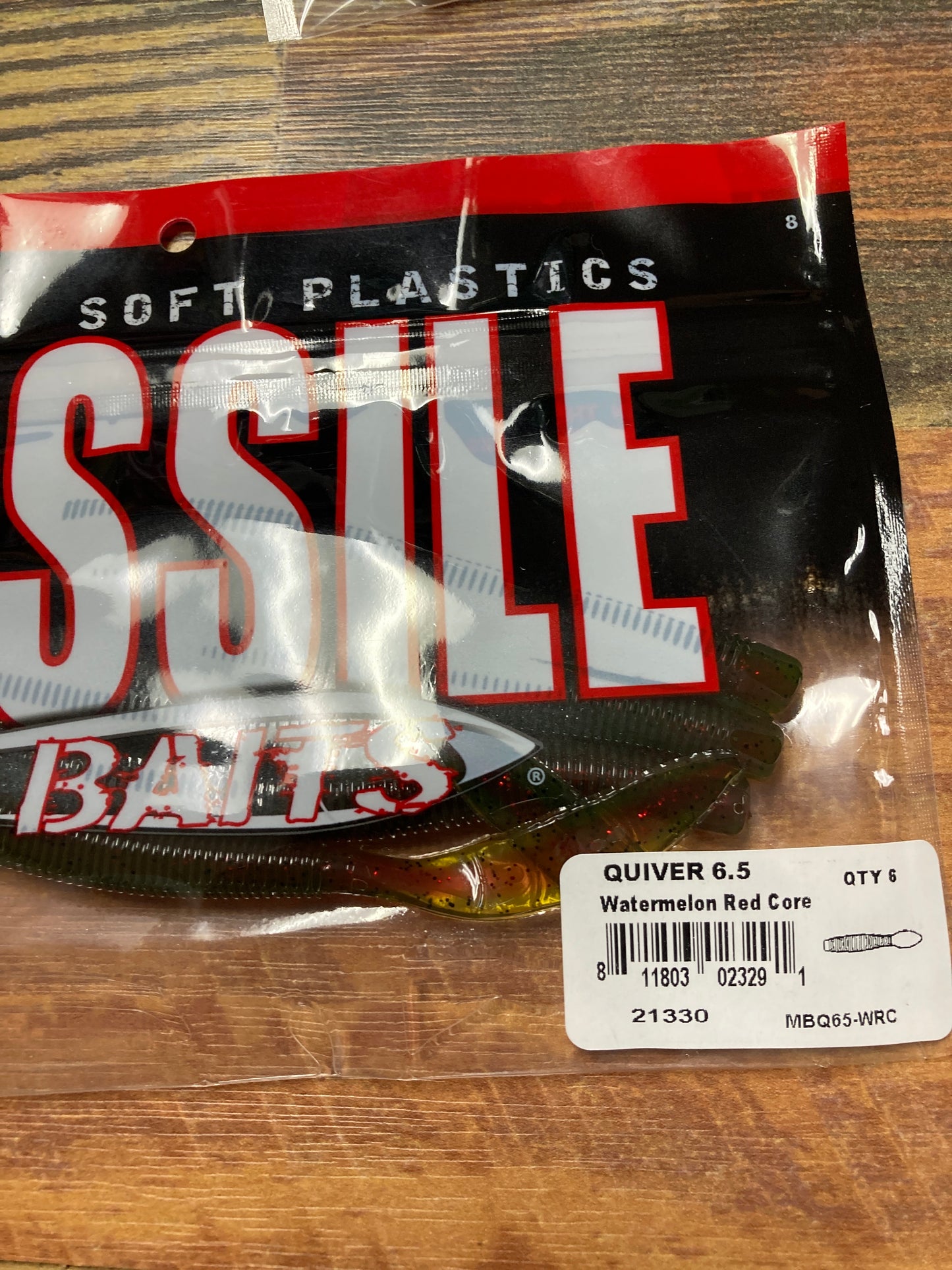 Missile Baits Quiver 6.5" Watermelon Red Core