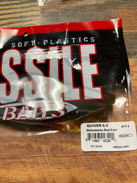 Missile Baits Quiver 6.5" Watermelon Red Core