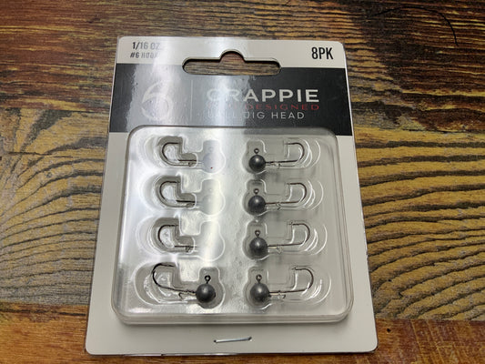 6th Sense Crappie Ball Jig Heads 1/16 oz.