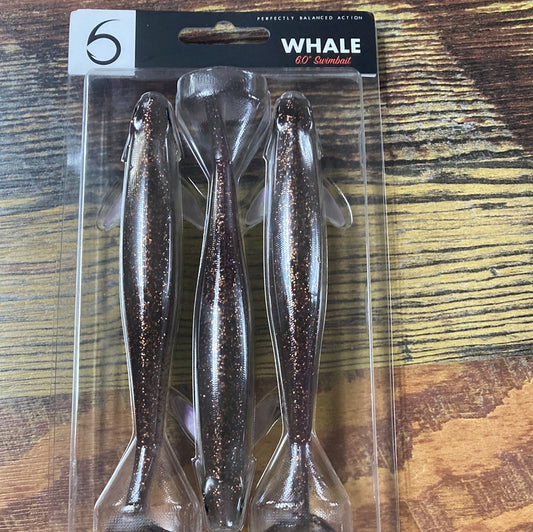 6th Sense Whale Swimbait 6" Clearwater Rose