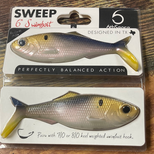 6th Sense Sweep Swimbait 6" 4K Shad