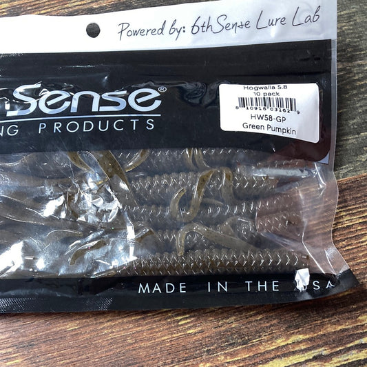 6th Sense Hogwalla 5.8" Green Pumpkin