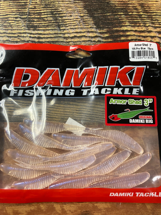 Damiki Armor Shad 3” Pro Blue