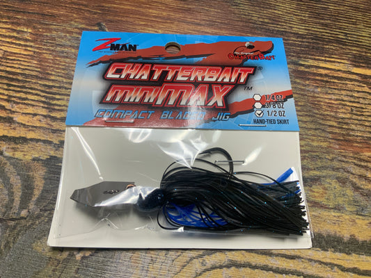 Z Man Chatterbait Mini Maz 1/2 oz. Black Blue