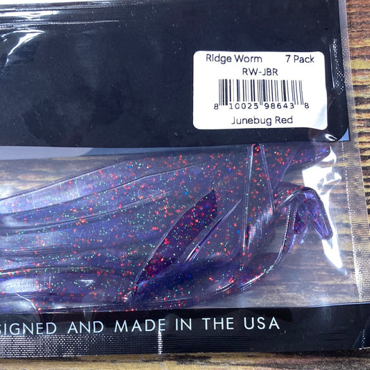 6th Sense Ridge Worm 10" Junebug Red