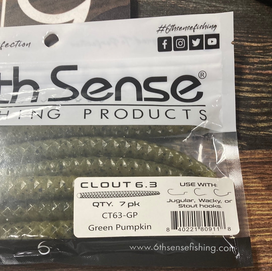 6th Sense Clout 6.3" Green Pumpkin