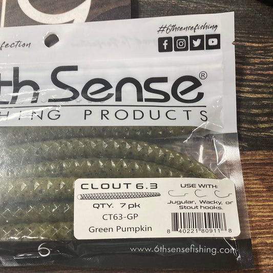 6th Sense Clout 6.3" Green Pumpkin
