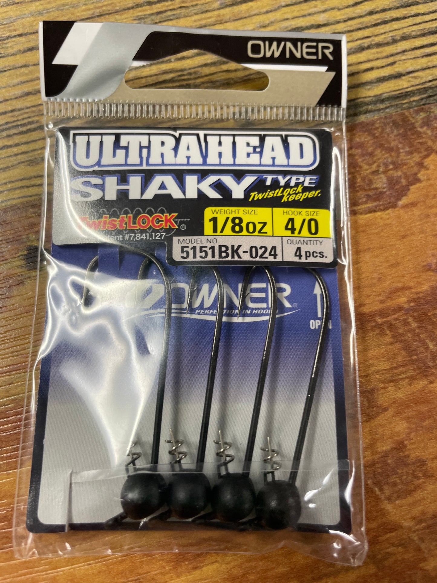 Owner 1/8 oz Shakey 4/0 Twistlock