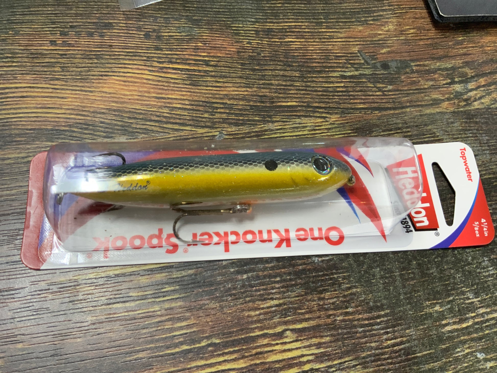 bonehead fishing lures Heddon One Knocker Spook 5/8 oz. 4-1/2" Bone Head – Lake Fork Resort