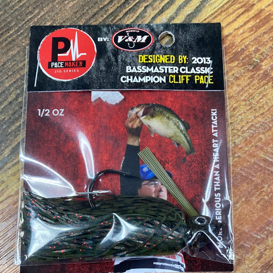 V&M Pulse Swim Jig 1/2 oz. Watermelon Red