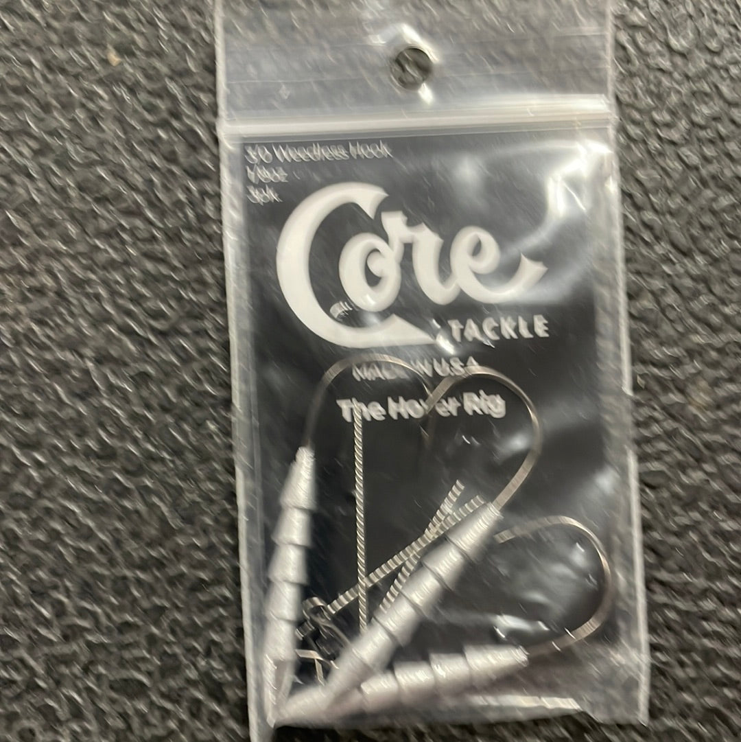 Core Tackle The Hoover Rig 3/0 Weedless Hook 1/8 oz 3pk