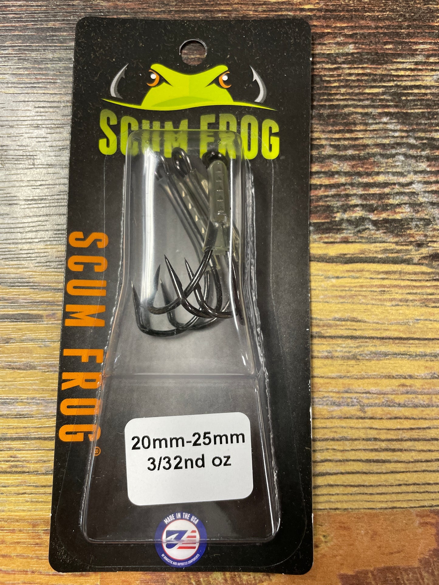 Scum Frog 20mm-25mm 3/32oz Black 4/0
