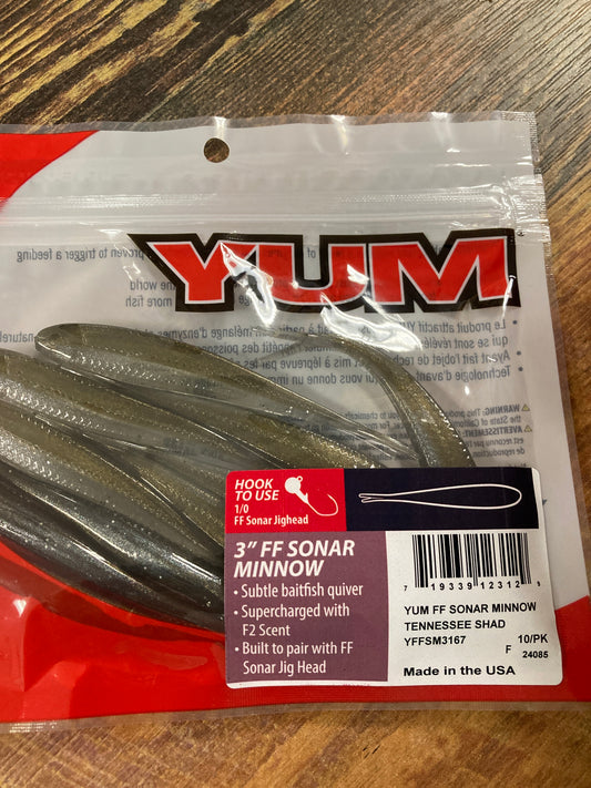 Yum Sonar Minnow 3" Tennessee Shad