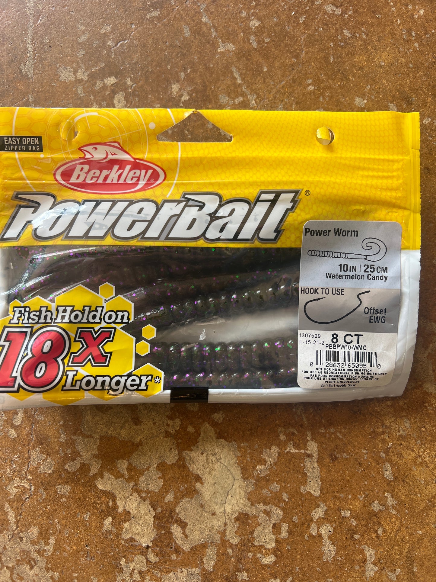 Berkley Powerbait Power Worm 10” Watermelon Candy