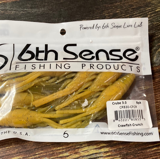 6th Sense Crube 3.0" Crawfish Crunch