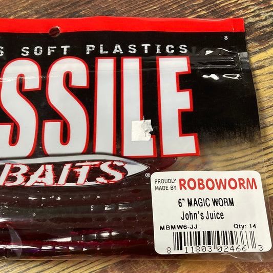 Missile Baits Magic Worm 6" John's Juice