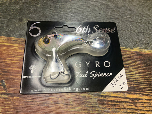 6th Sense Gyro Tail Spinner 3/4 oz. 2" Shad Scales