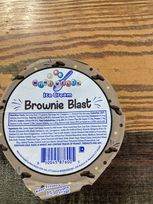 Mini Melts ice cream brownie blast