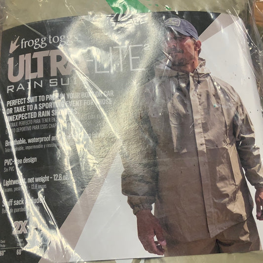 Frogg Toggs Ultra Lite Rain Suit - 2X - Tan