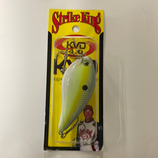Strike King KVD 4.0 Dives to 6’ Chartreuse Sexy Shad