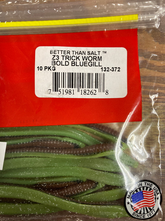 Zoom Z3 Trick Worm - Bold Bluegill