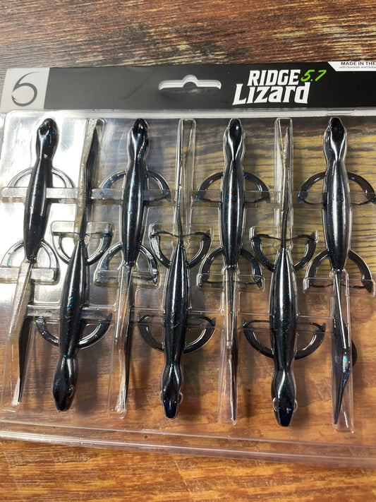 6th Sense Ridge Lizard 5.7" Black n Blue Pro