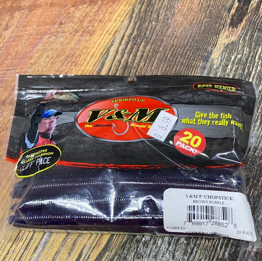 V&M Chopstick 5" Brown Purple