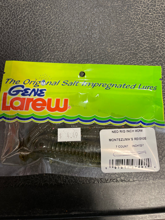 Gene Larew Ned Rig Inch Worm Montezas Revenge