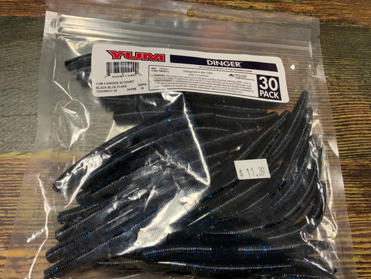 YUM Dinger 4" Black Blue Fake - Bulk